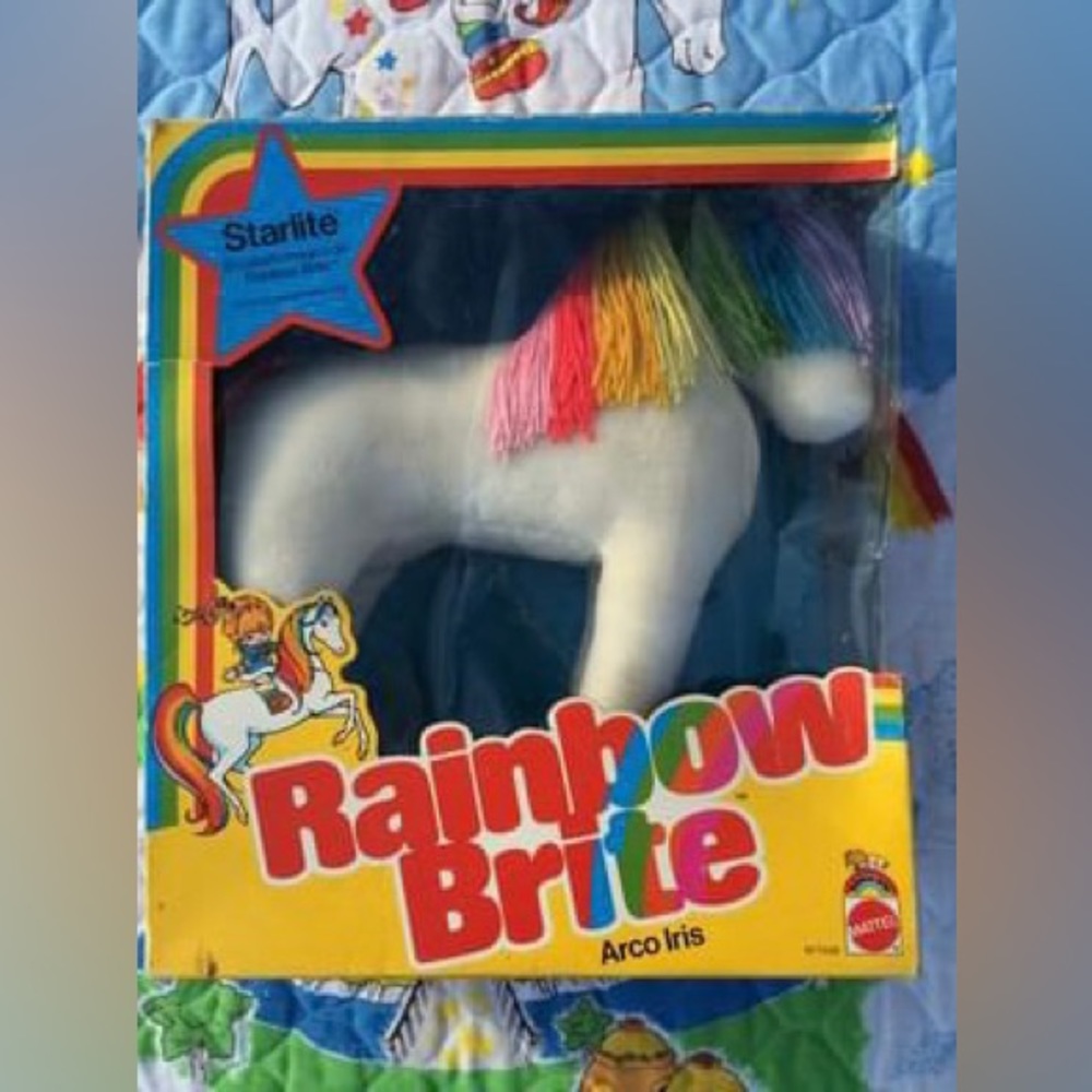 Rare vintage Starlite horse Rainbow Brite doll 1984 MIB mint in box